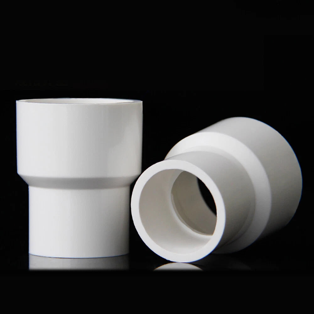 PVC Pipe Reducing Plumbing Concentric Connector Coupling Fittings 25-110mm White