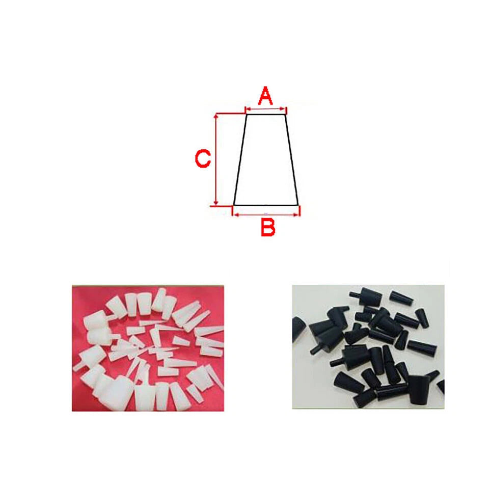 Conical Silicone Plugs – Rubber Stopper End Caps for Pipe & Tube Sealing | 1–16mm