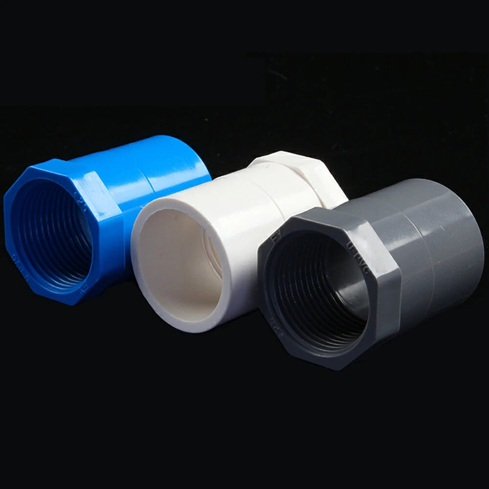 PVC BSP Female Ends Solvent Weld Pipe Fittings Various Sizes 3 Color 1 2" - 4"
