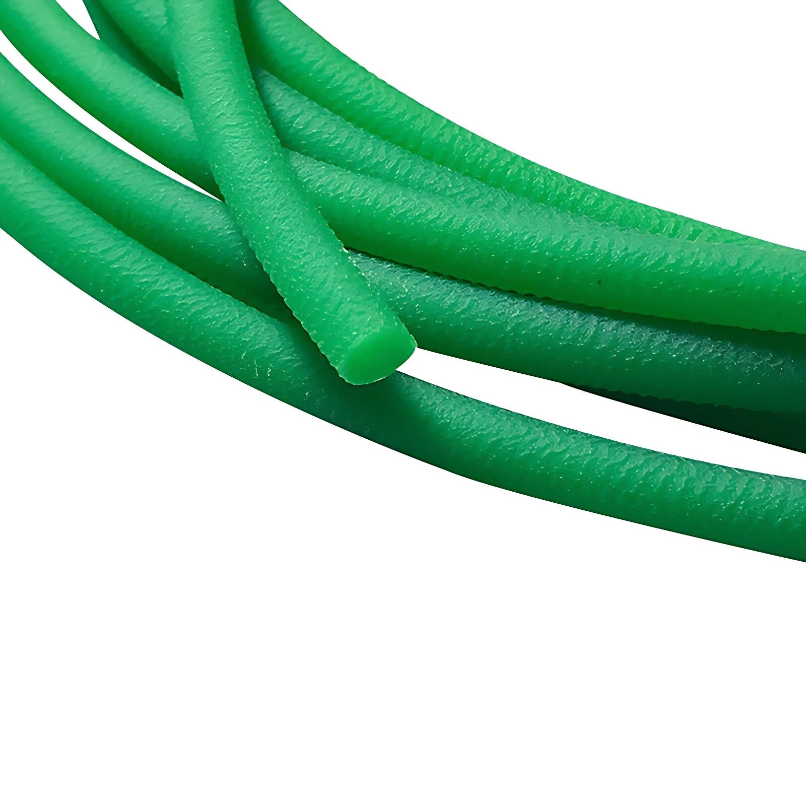 Round Urethane Drive Belt – Green Rough Surface, 1.5mm to 18mm Diameter