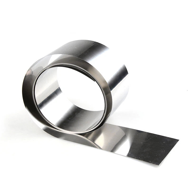 304 Stainless Steel Shim Sheet Foil Strip — 0.05 to 0.5mm Thick, 300×1000mm Metal Band Roll