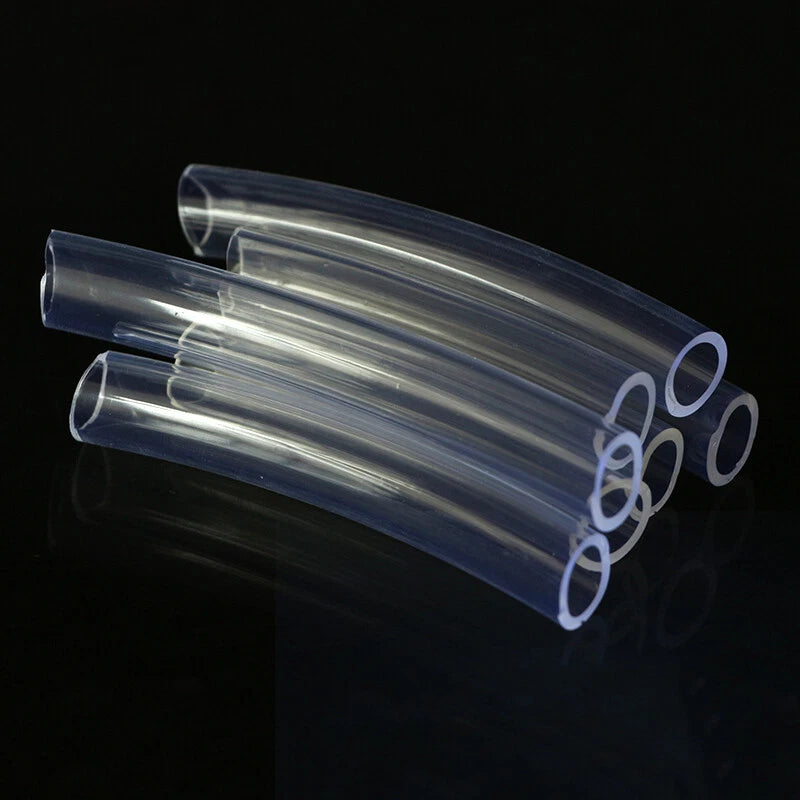 Clear PVC Flexible Tubing — 2mm to 13mm ID, Food-Grade Hose for Aquarium, Pond & Home Water Lines