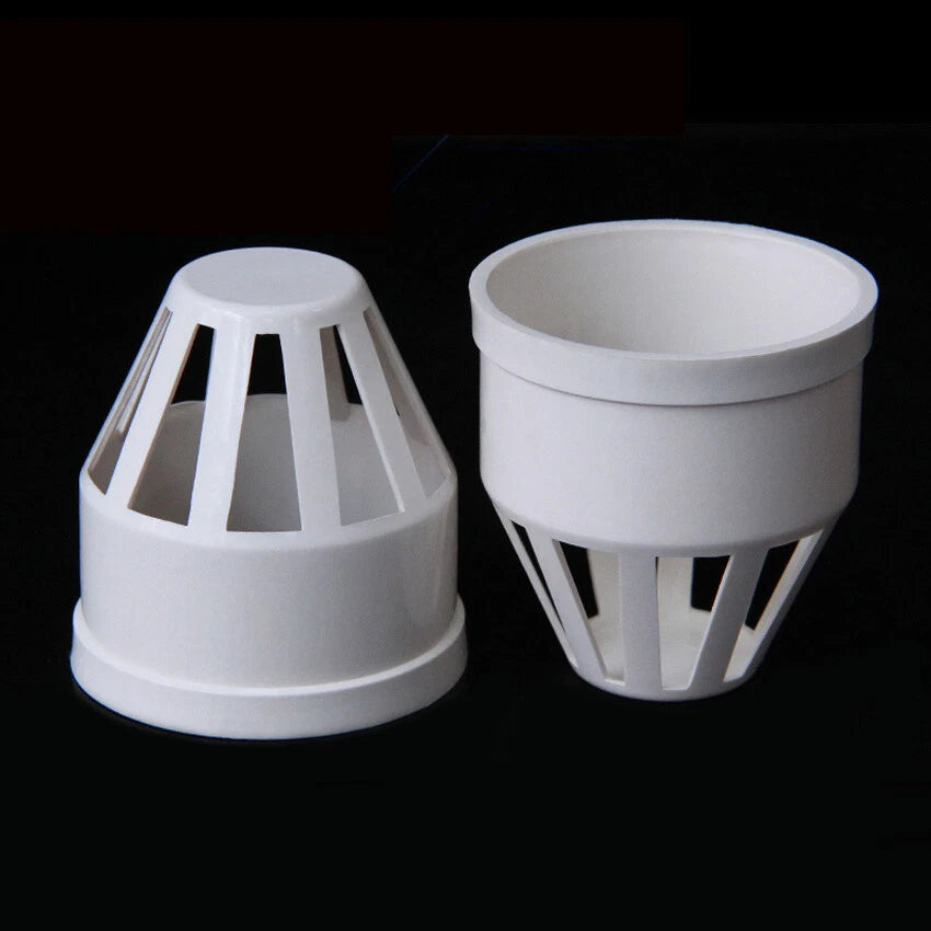 50mm-160mm PVC Drainage Pipe End Caps Breathable Cap Net Vent Terminal Fittings