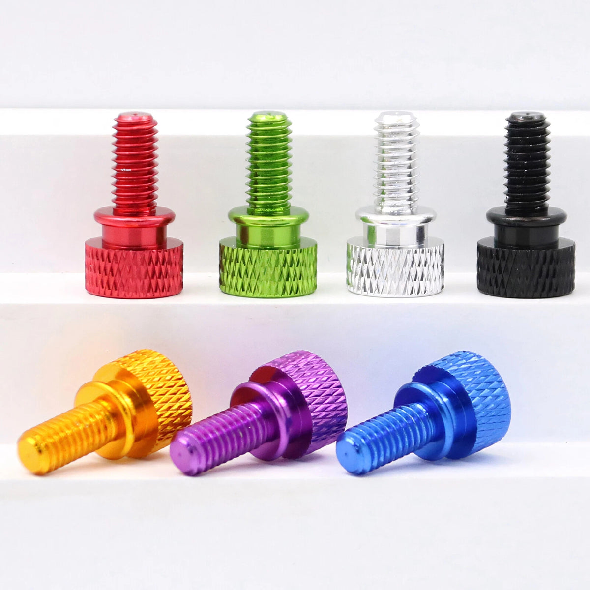 M3 Knurled Thumb Screws – Colorful Aluminum Alloy Hand-Tighten Grip Bolts