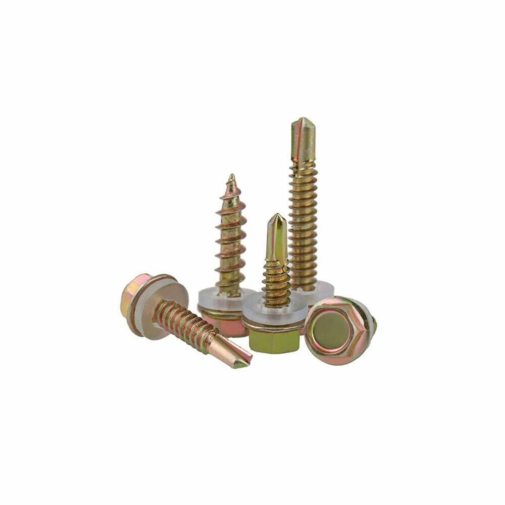 M5.2 Hex Head Self Drilling Screws – Zinc Plated Carbon Steel for Metal Roofing & Sheeting
