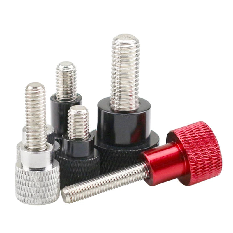Knurled Thumb Screws with Steps – Aluminium Alloy Hand Grip Step Bolts M3 M4 M5 M6 M8 M10