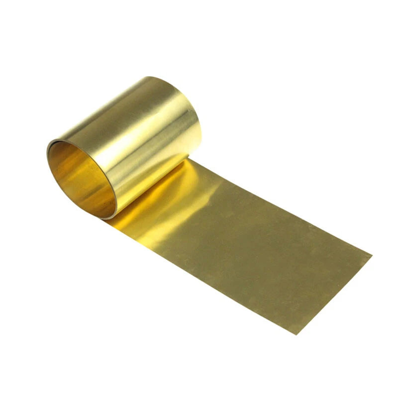 Brass Sheet Roll Thickness 0.1 To 0.8mm Brass Foil Roll Flexible Pure Brass