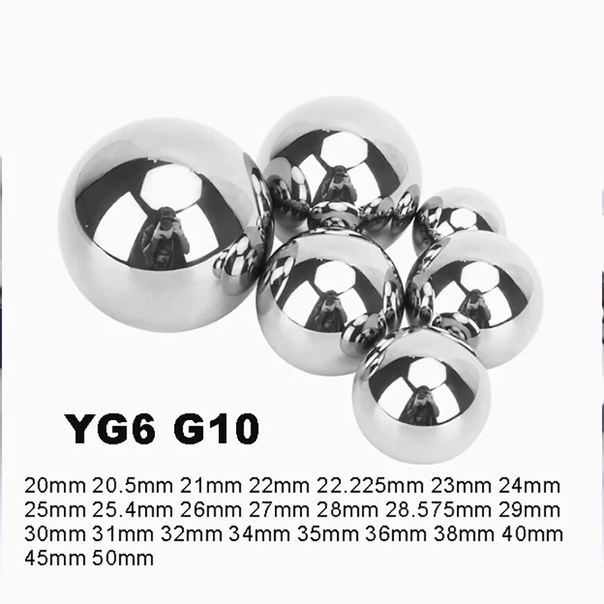 YG6 Precision Carbide Solid Carbide Ball G10 Replacement Bearings 20mm-50mm