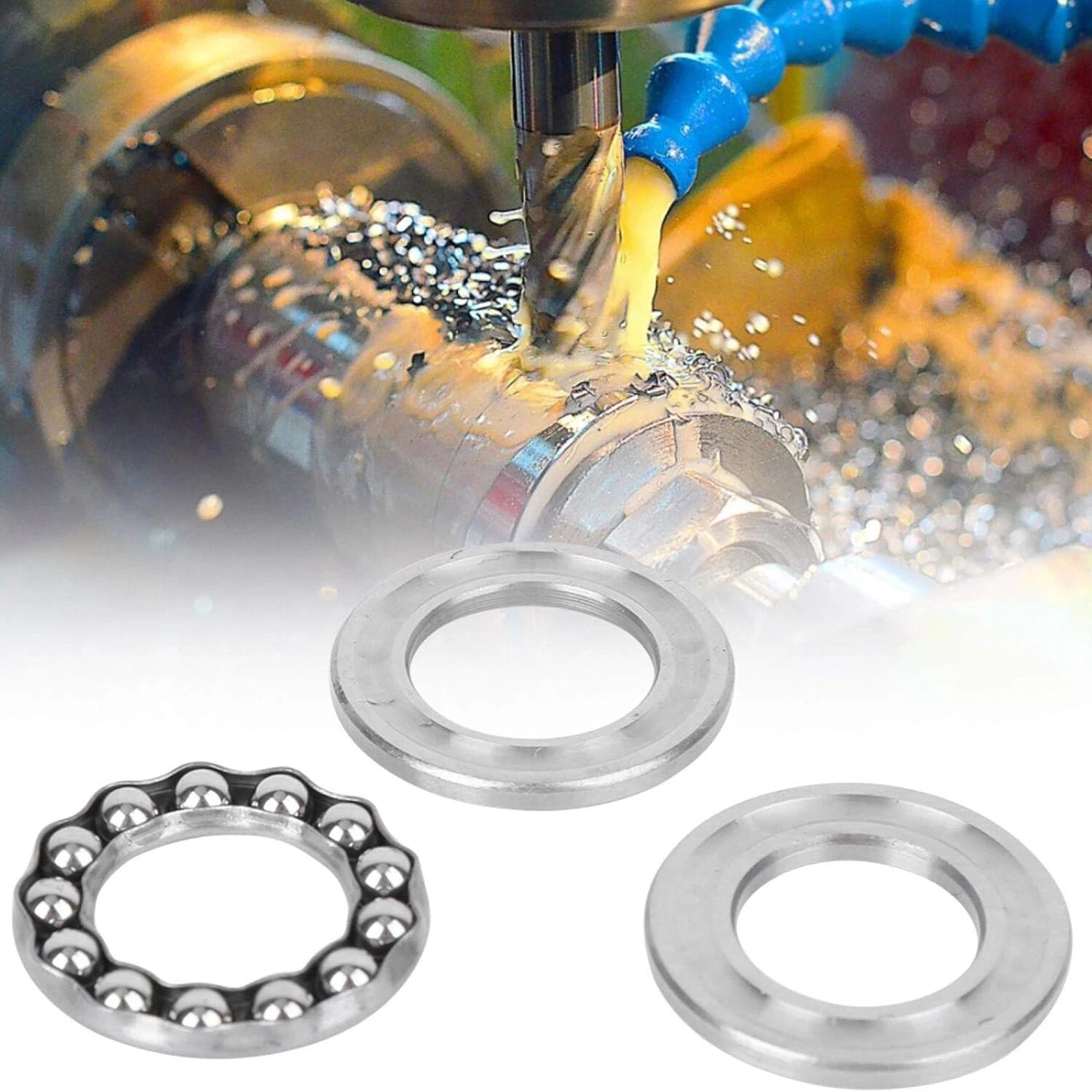 51100-51414 Series 3 Part Thrust Ball Bearings 10/12/15/17/20/25-150mm Inner Dia