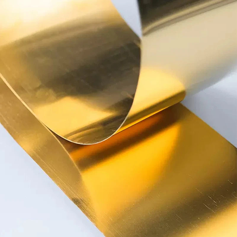 H59 Brass Sheet Foil Strip Roll 200*300mm/100*1000mm/48*5000mm Thick: 0.02-0.5mm