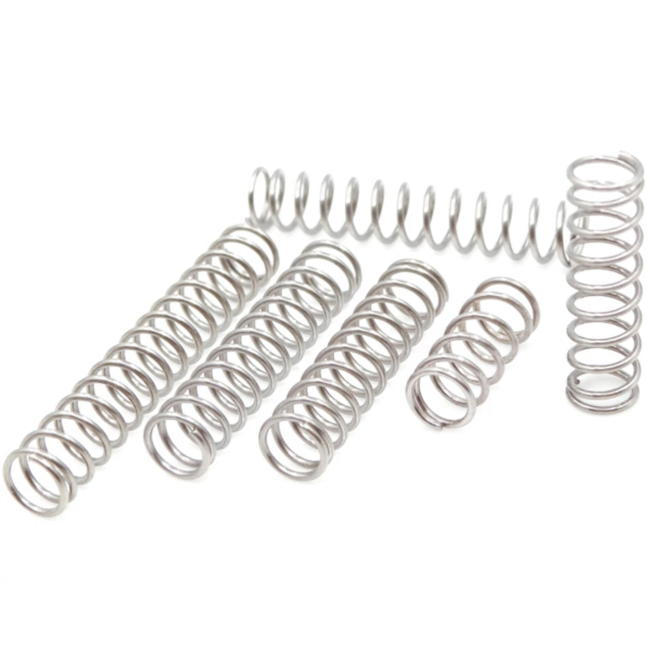 10pcs Stainless Steel Spring Compression Pressure Small Spring 0.6mm 0.7mm 0.8mm