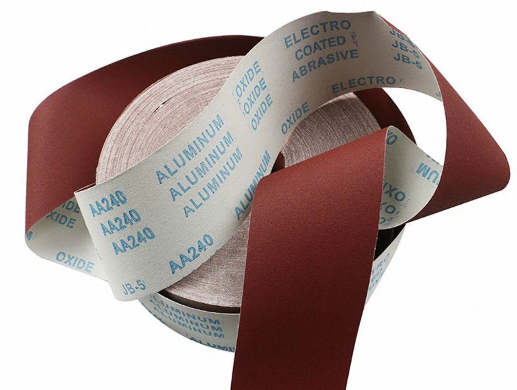 4‑Inch 100mm Aluminum Oxide Emery Cloth Roll — P60 to P1000 Grit Wet & Dry Sandpaper on Fabric Backing