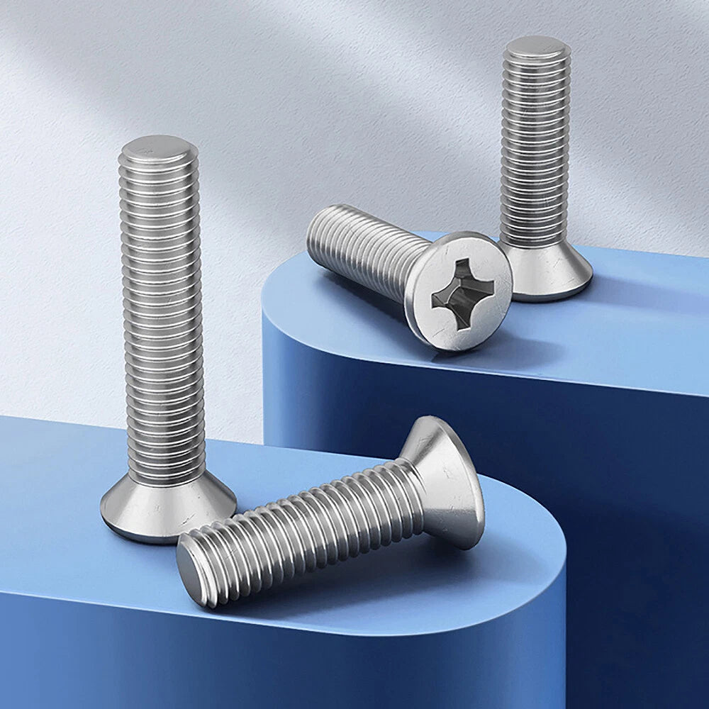 M3.5 Stainless Steel Phillips Countersunk Flat Head Machine Screws – 6 to 60mm