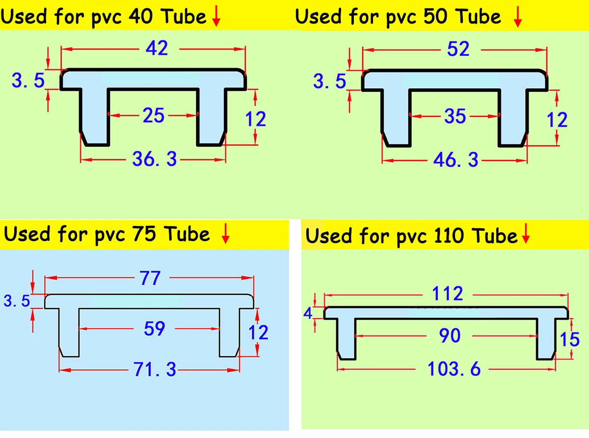 PVC Cap End Caps Plug Blanking 40-200mm Water Adhesive Drain Pipe Tube Fittings
