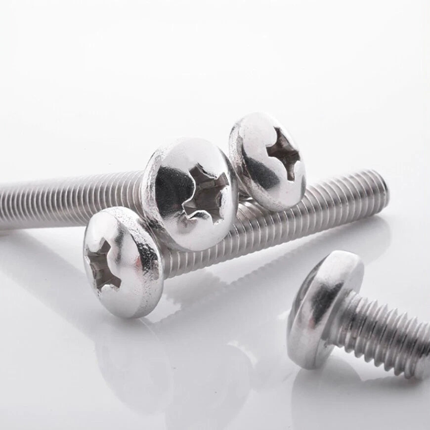 UNC 2#-56 4#-40 6#-32 8#-32 Phillips Pan Head Machine Screws A2 Stainless Steel