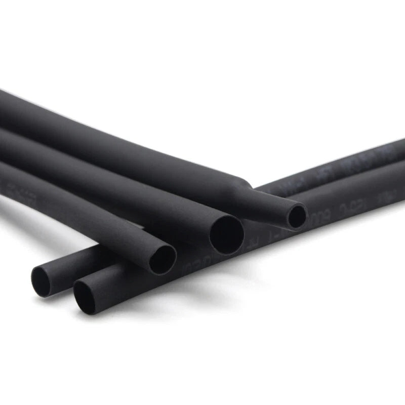 Black Adhesive Heat Shrink Tubing 3:1 Ratio — φ1.6mm to φ65mm, 1M / 5M / 10M