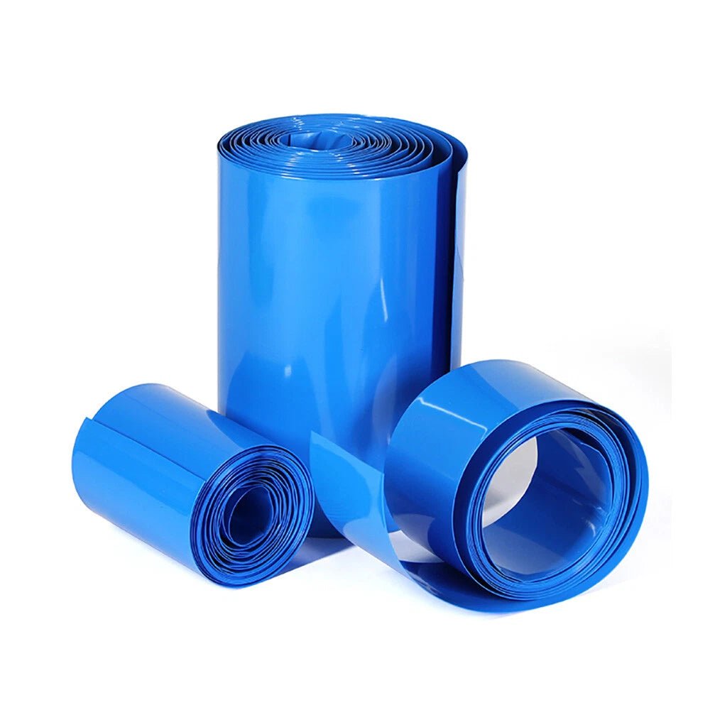 PVC Heat Shrink Tubing for RC Battery Packs — Blue, 7mm–500mm Wide, LiPo NiMH NiCd - HomeDIYer