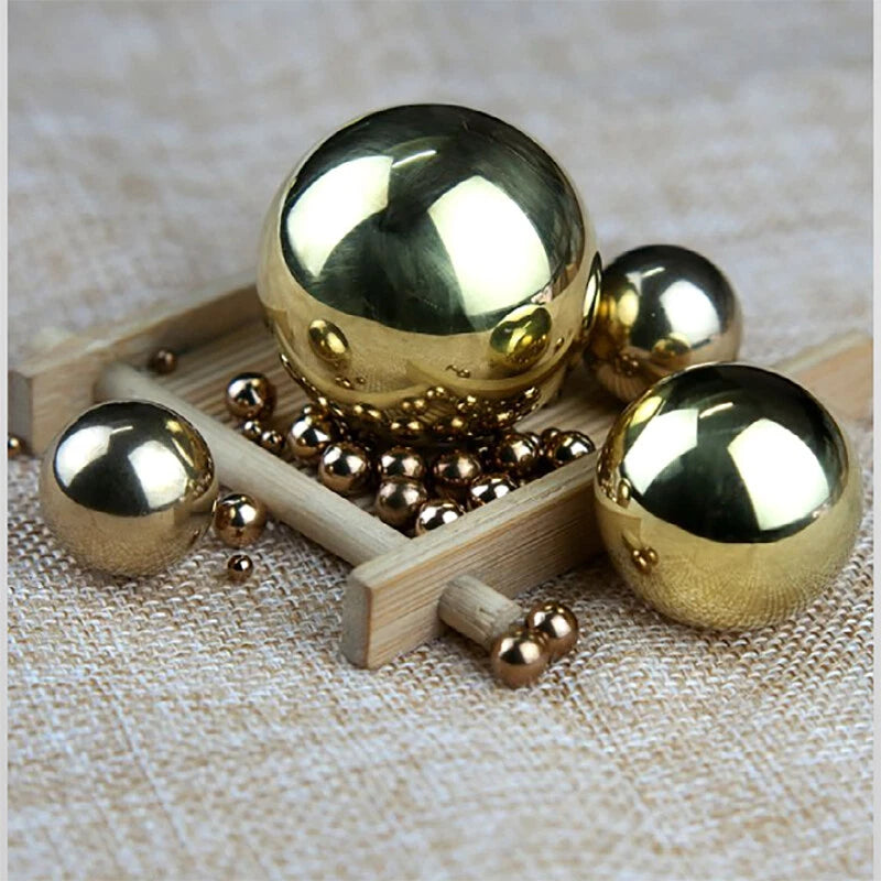 H62 Solid Precision Brass Ball Diameter 0.9-45mm Pure Copper Metal Ball Bearings