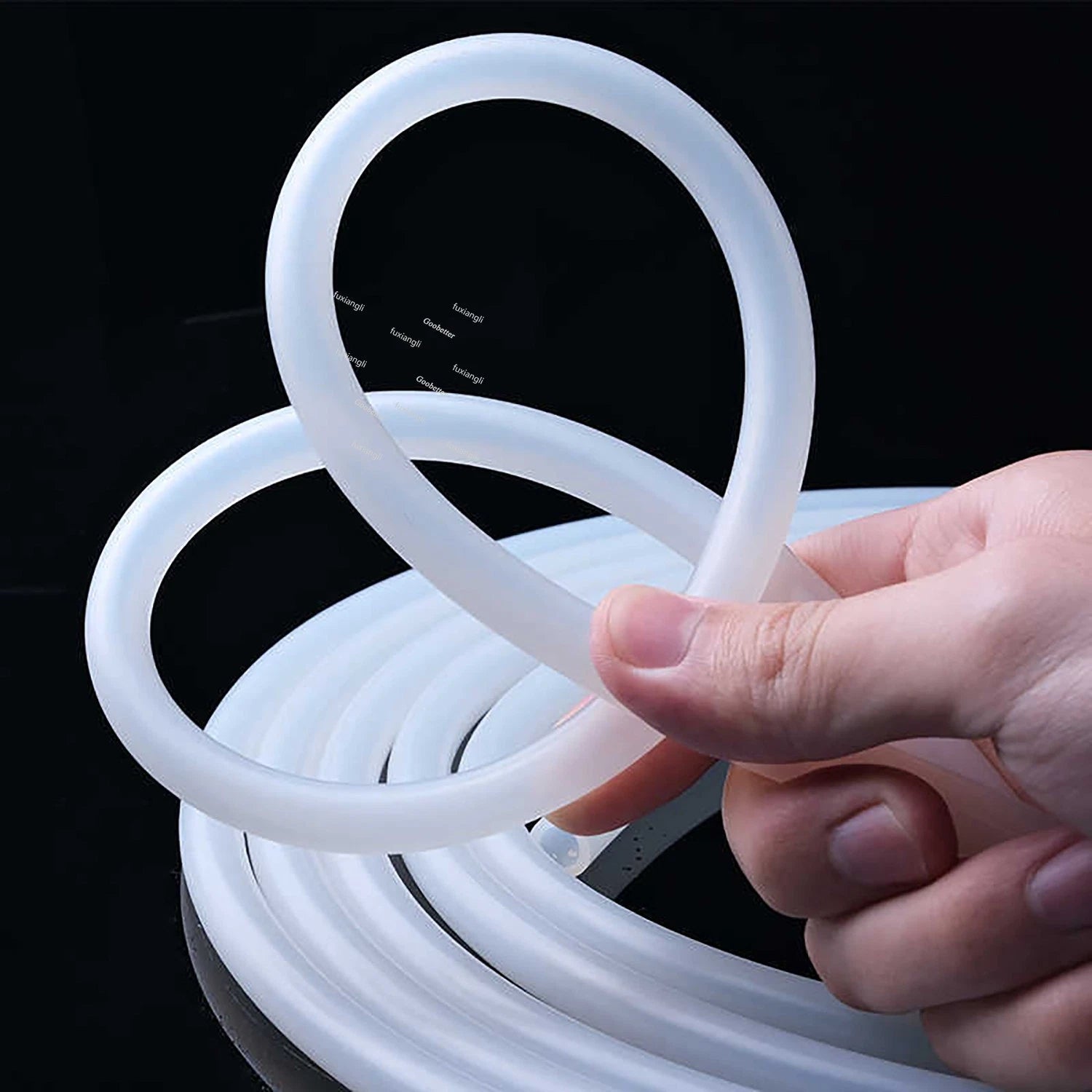 Translucent Silicone Vacuum Tube — Flexible Hose Pipe, -94°F to 500°F (-70°C to 260°C)