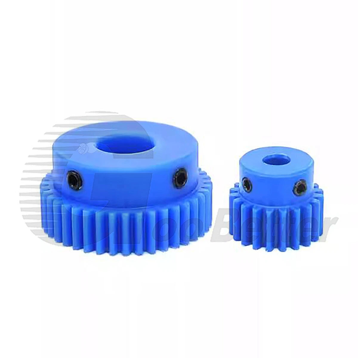 1 Mod 50 Teeth Blue Nylon Spur Gear Bore 6mm-20mm Pinion Plastic Gear with Step