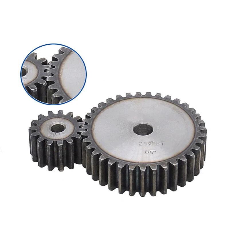 2.5 Mod Spur Gear 10T - 40T Flat Gear 45 Steel Transmission Gears OD 30-105mm
