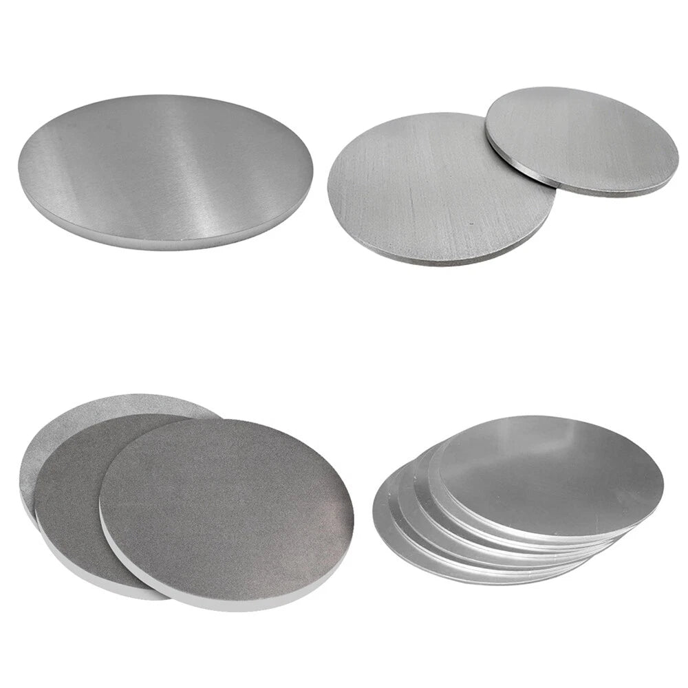 6061 Round Aluminum Sheet Disc Plate Thick 1/2/3/5~6mm Model Craft Dia 100~300mm