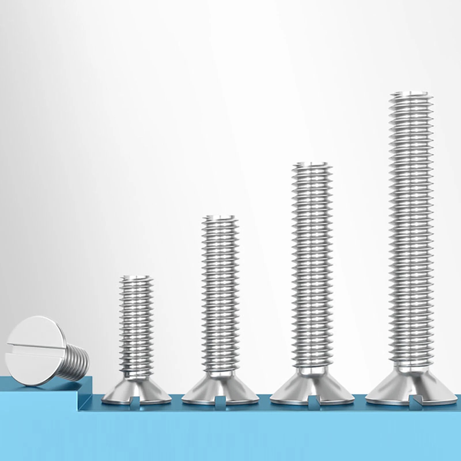 Countersunk Slotted Machine Screws M2–M8 | A2 Stainless Steel DIN 963