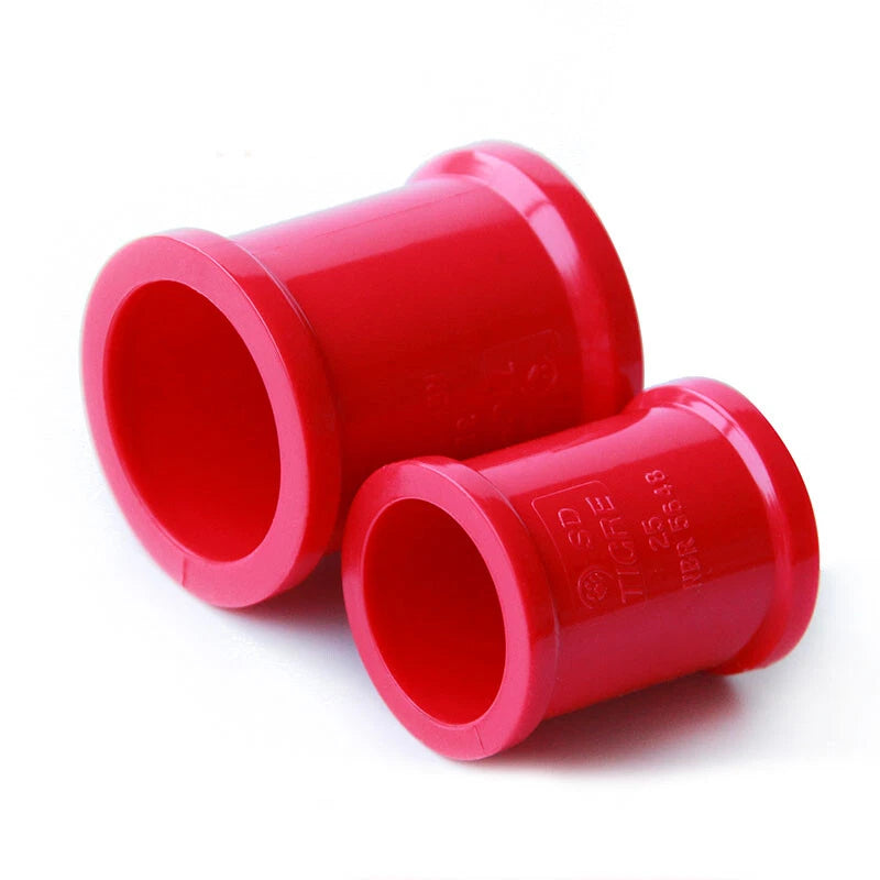 PVC Red Thicker Pipe Fittings Tee Socket T Type Elbows Solvent
