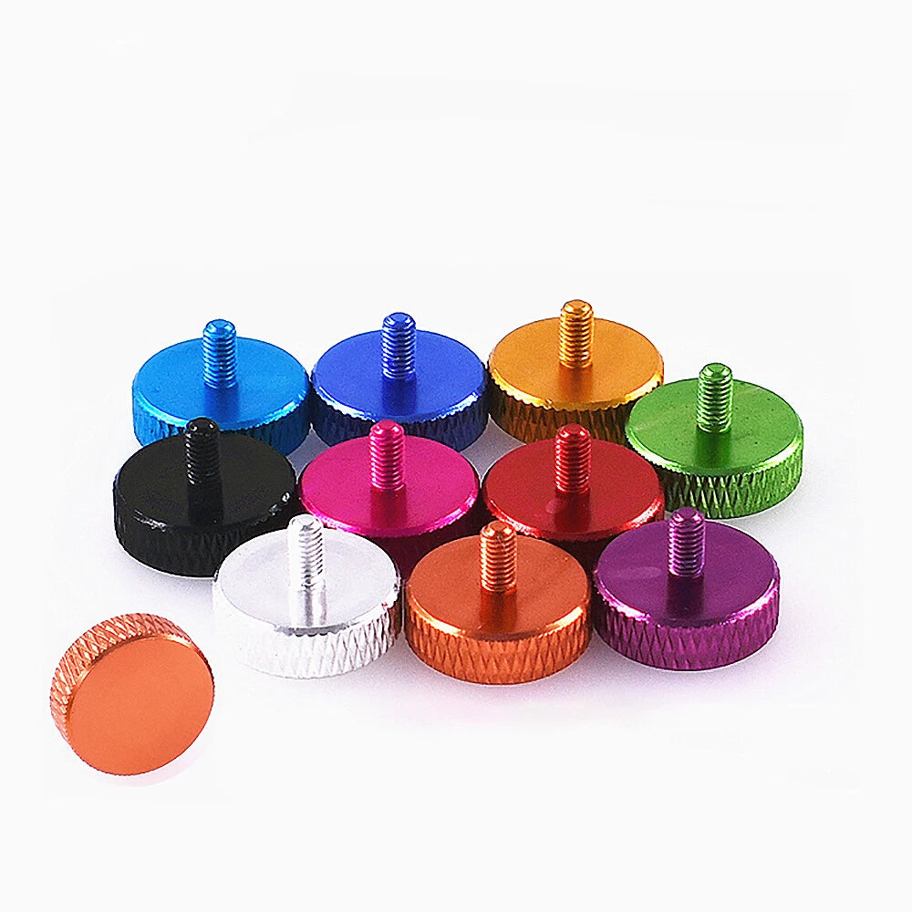 M3 Knurled Thumb Screws – Aluminium Alloy Hand Grip Knob Bolts (L: 4–6mm)