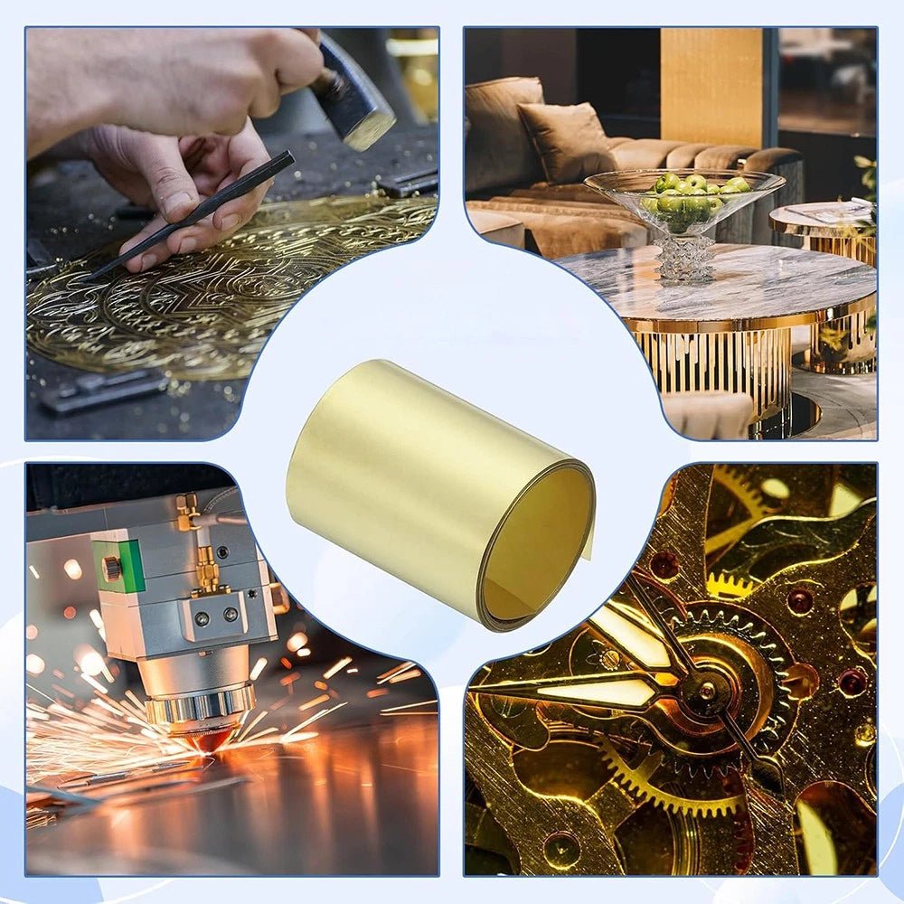 Thin Brass Sheet Roll Metal Foil Shim Plate Thick 0.01mm-0.1mm Model Making - HomeDIYer