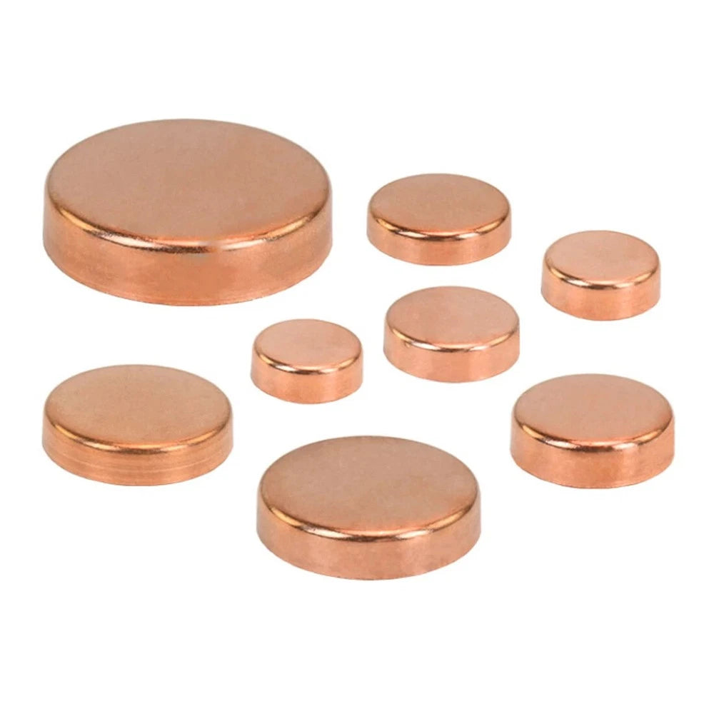 End Feed Stop End Fittings for Copper Pipe — 6.35mm to 159mm ID