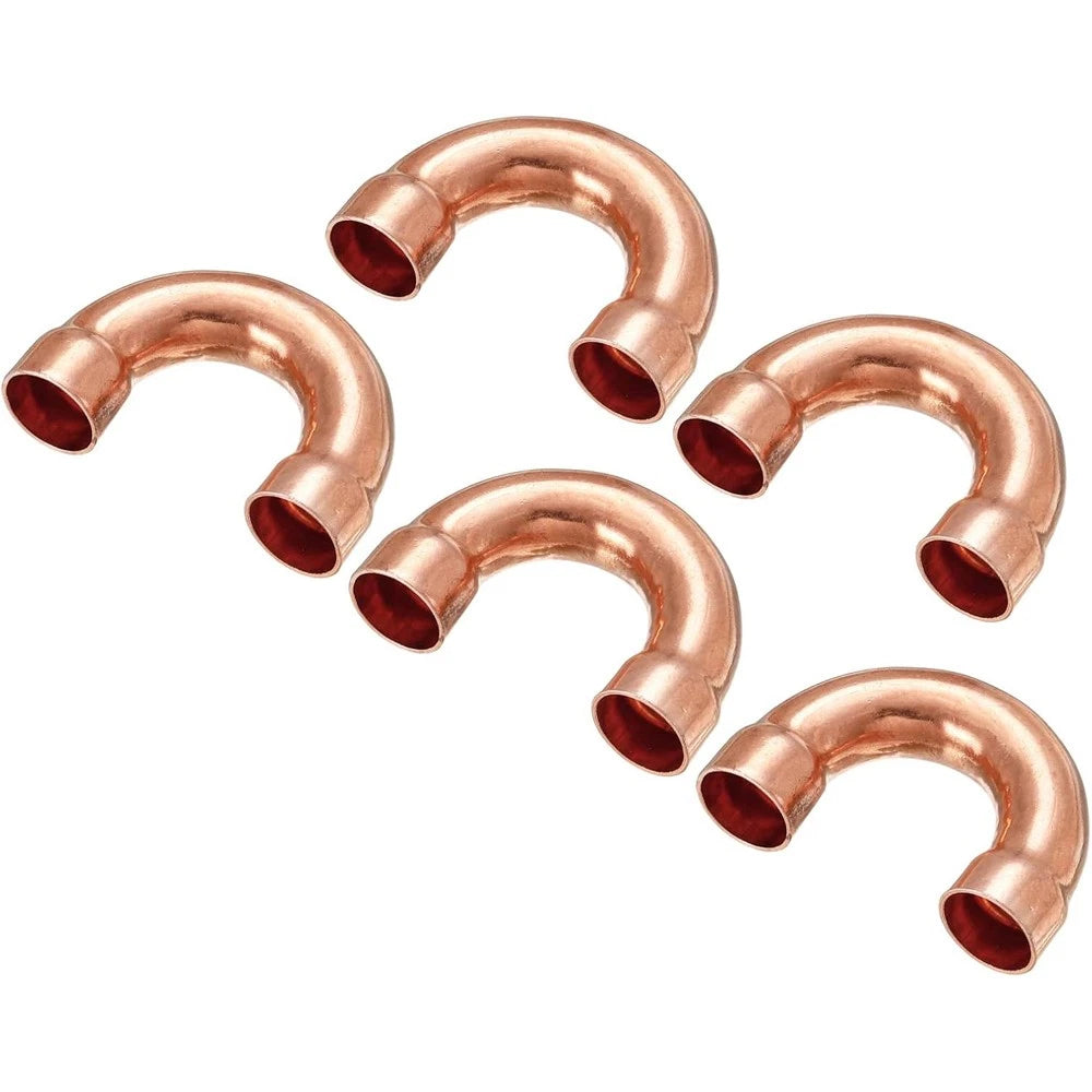 Copper Return Bend End Feed Fitting — Φ6mm to Φ76mm U-Bend Plumbing Connector