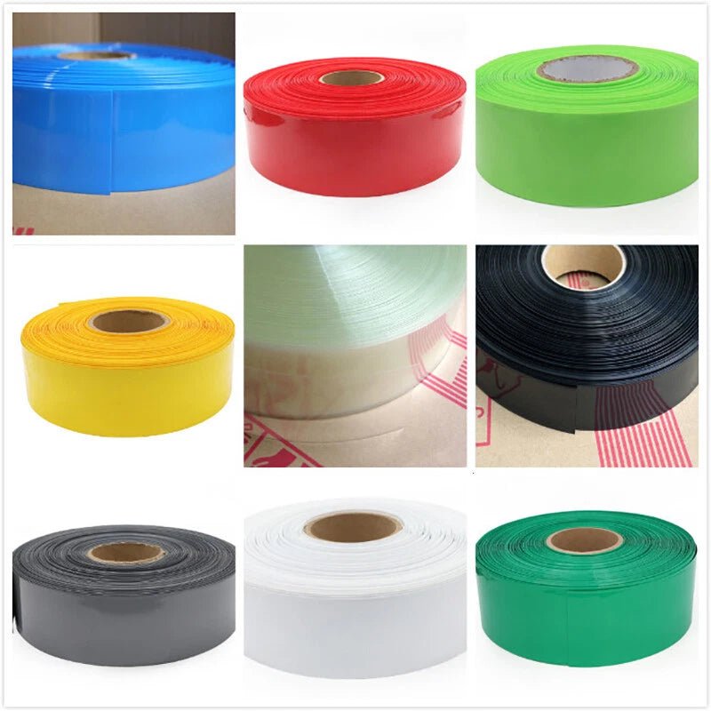 PVC Heat Shrink Tubing – Flattened Width 103mm to 625mm, Multiple Colors - HomeDIYer