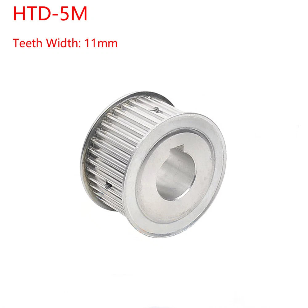 HTD-5M 14-40T Timing Belt Pulley AF-type With Keyway CNC Drive Pulley Width 11mm