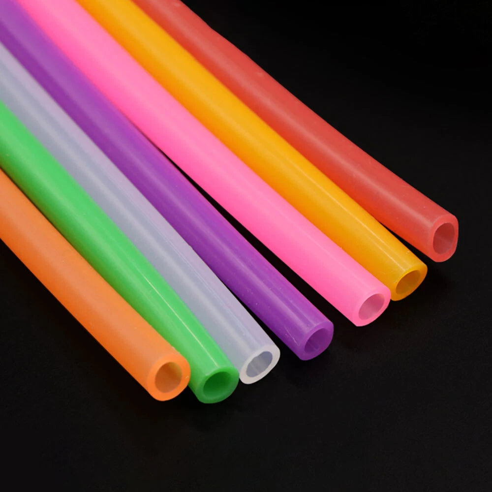 Color Silicone Tube Food Grade Flexible Tubing Hose Rubber Pipe Various Sizes