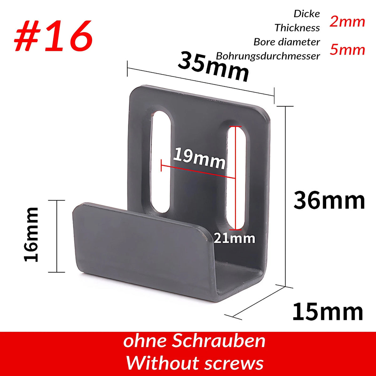 U Shaped Brackets Flat Hooks Stainless Hooks Ceramic Tile Display Bracket
