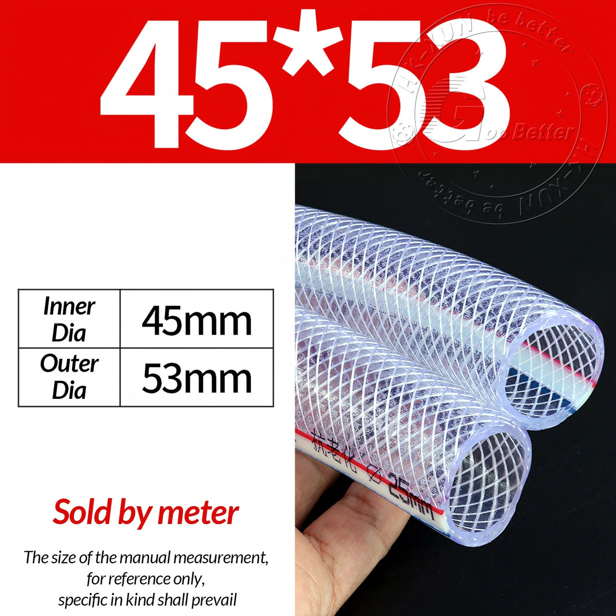 PVC Flexible Braided Tubing — Fish Pond, Hydroponics & Garden Water Hose