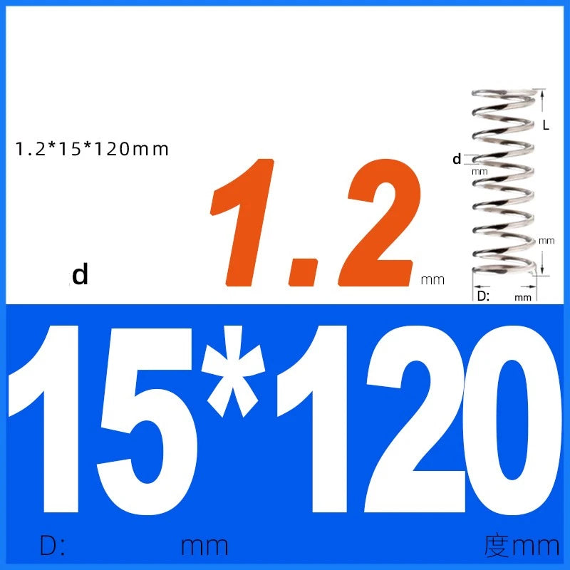 Compression Spring 1.2mm Wire Dia 14mm - 20mm OD Small Pressure Springs
