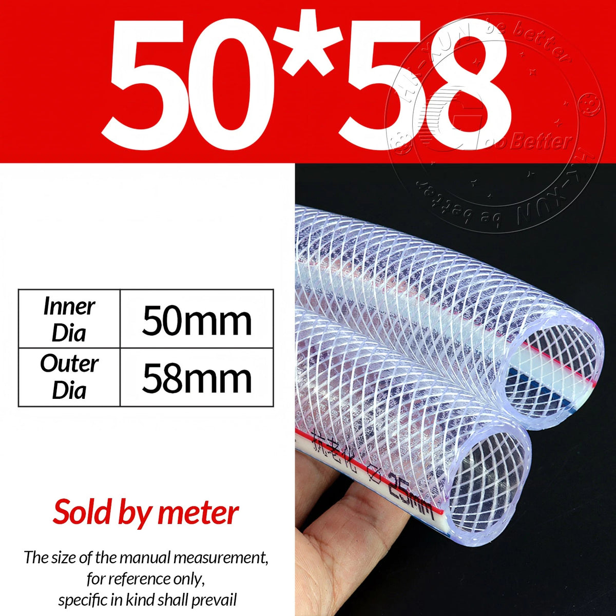 PVC Flexible Braided Tubing — Fish Pond, Hydroponics & Garden Water Hose