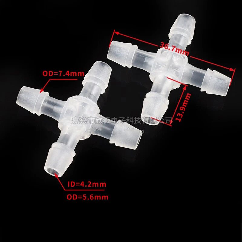 Plastic Hose Pipe Connector Reducing Fitting Plastic Barbed Fuel Water Vacuum