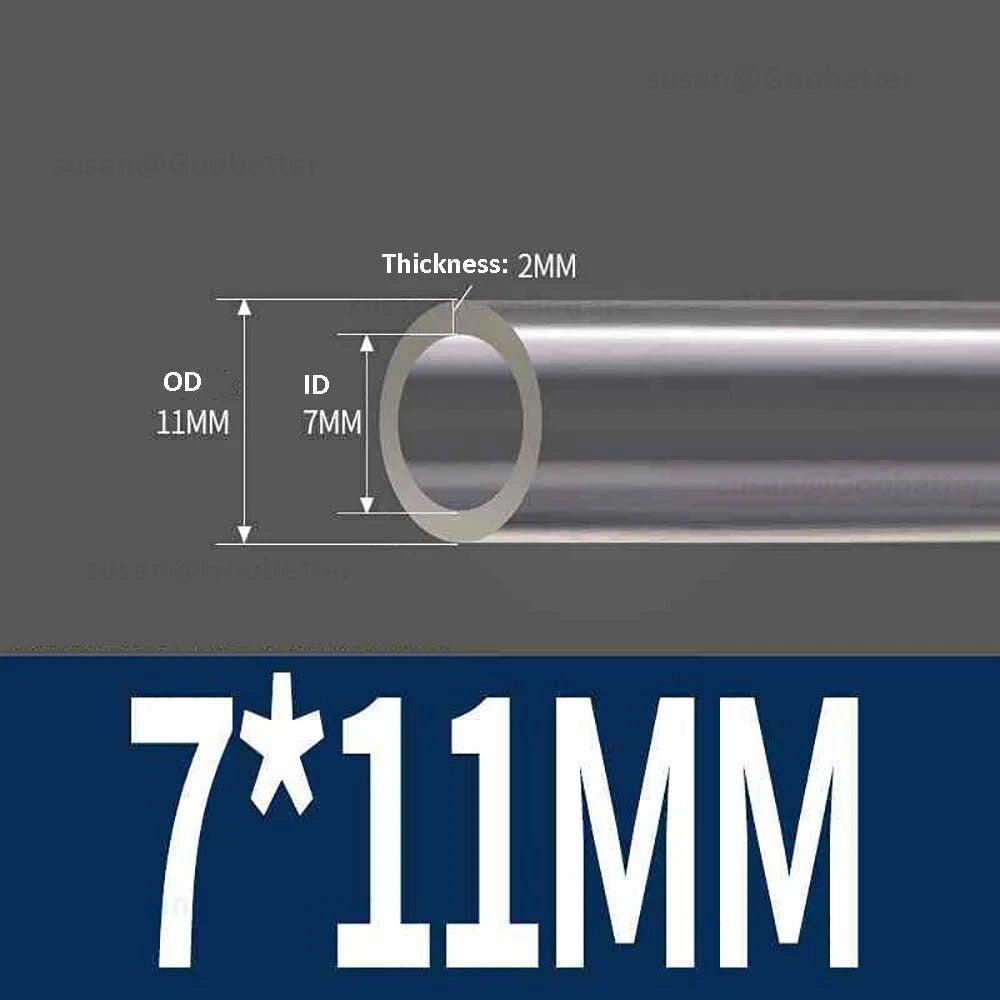 Clear Flexible PVC Tubing — Plastic Hose for Air, Water, Aquarium & Pond
