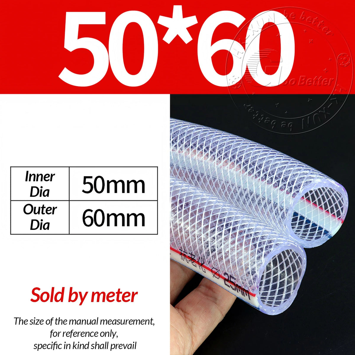 PVC Flexible Braided Tubing — Fish Pond, Hydroponics & Garden Water Hose