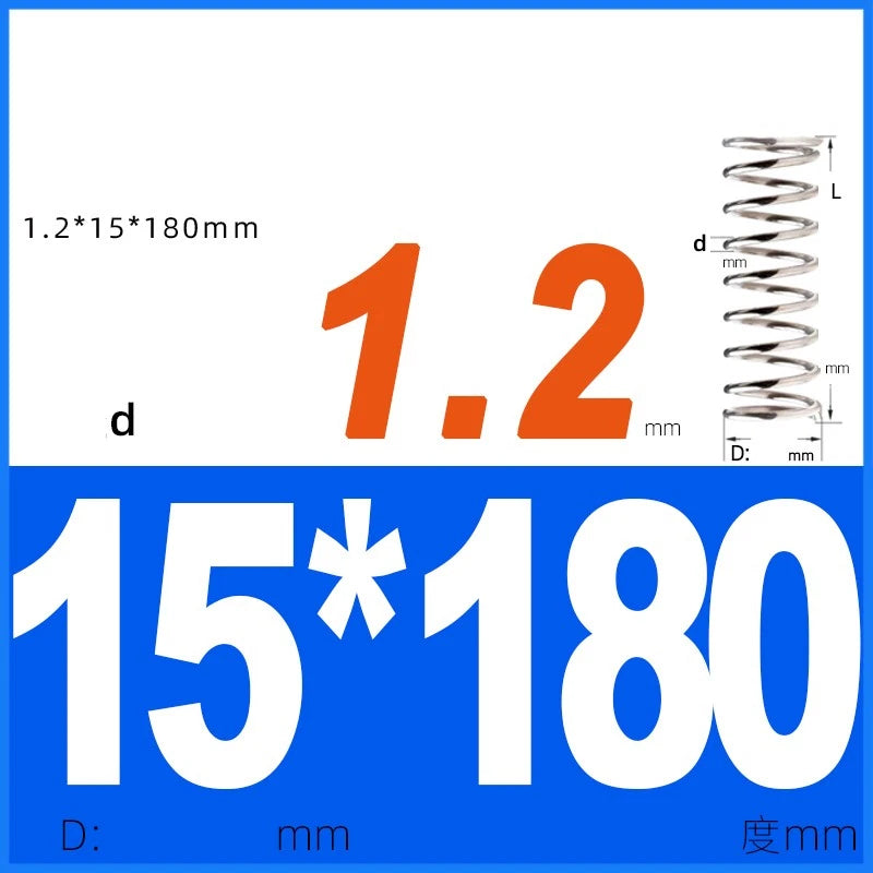 Compression Spring 1.2mm Wire Dia 14mm - 20mm OD Small Pressure Springs