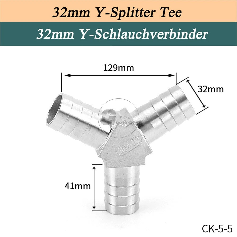 A2 Stainless Steel 8-41mm Barbed Hose Connector,Hosetail Pipe Air Water Oil Fuel