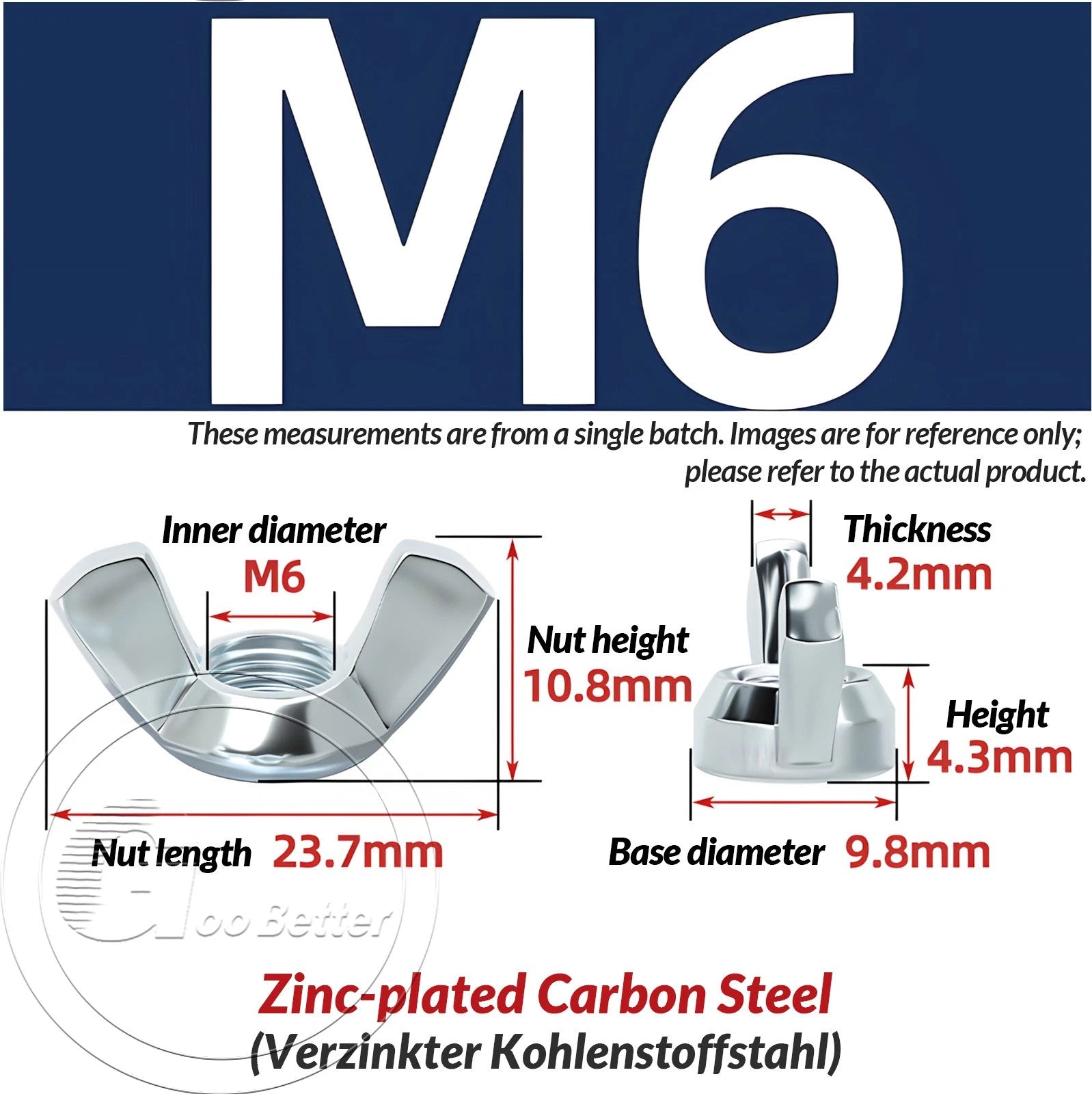 Galvanized Double-Ended Hanger Bolts M4 M5 M6 M8 M10, Wood-to-Metal Screws
