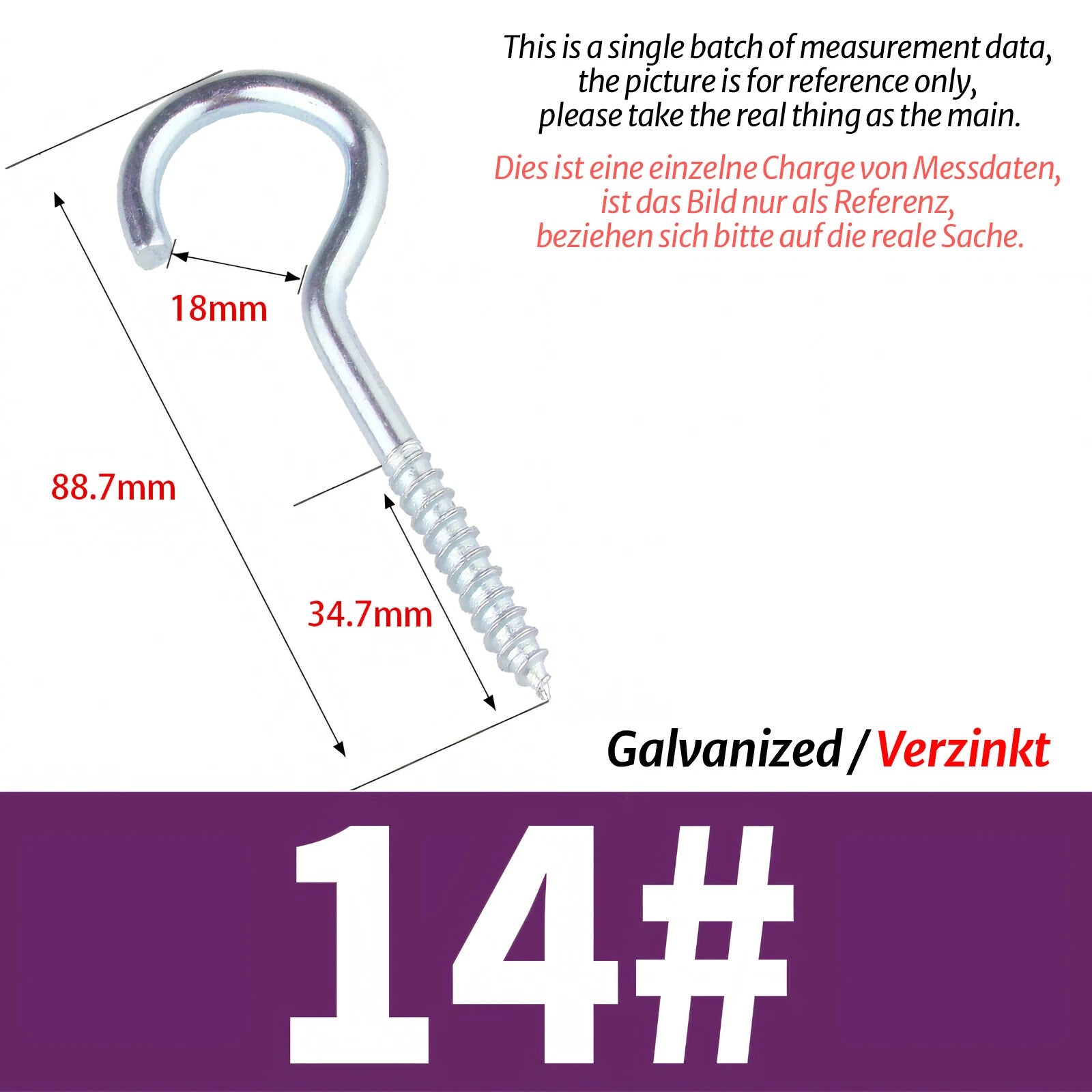 Screw-In Eye Hooks & Open Hooks — Nickel, Zinc & 304 Stainless, 16–106mm, All Sizes