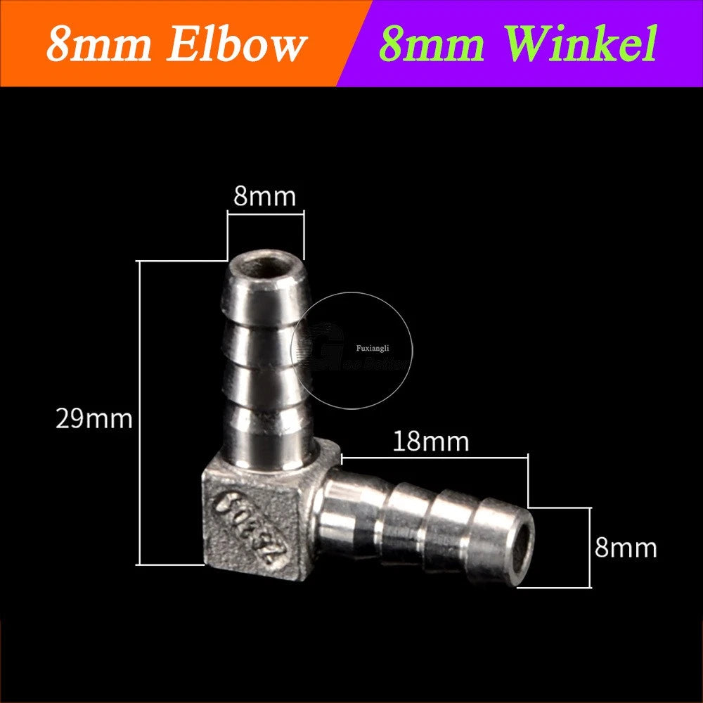 A2 Stainless Steel 8-41mm Barbed Hose Connector,Hosetail Pipe Air Water Oil Fuel