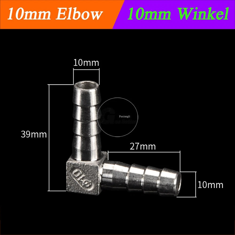 A2 Stainless Steel 8-41mm Barbed Hose Connector,Hosetail Pipe Air Water Oil Fuel