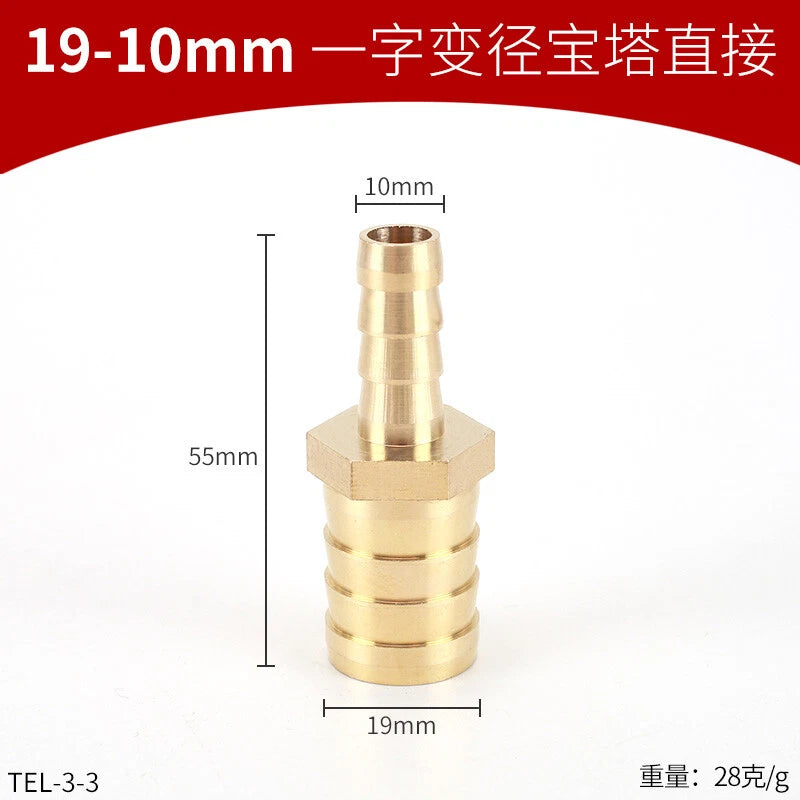 Brass Reducing Hose Fittings – Straight, L, T & Y Connectors for Gas & Air Tube