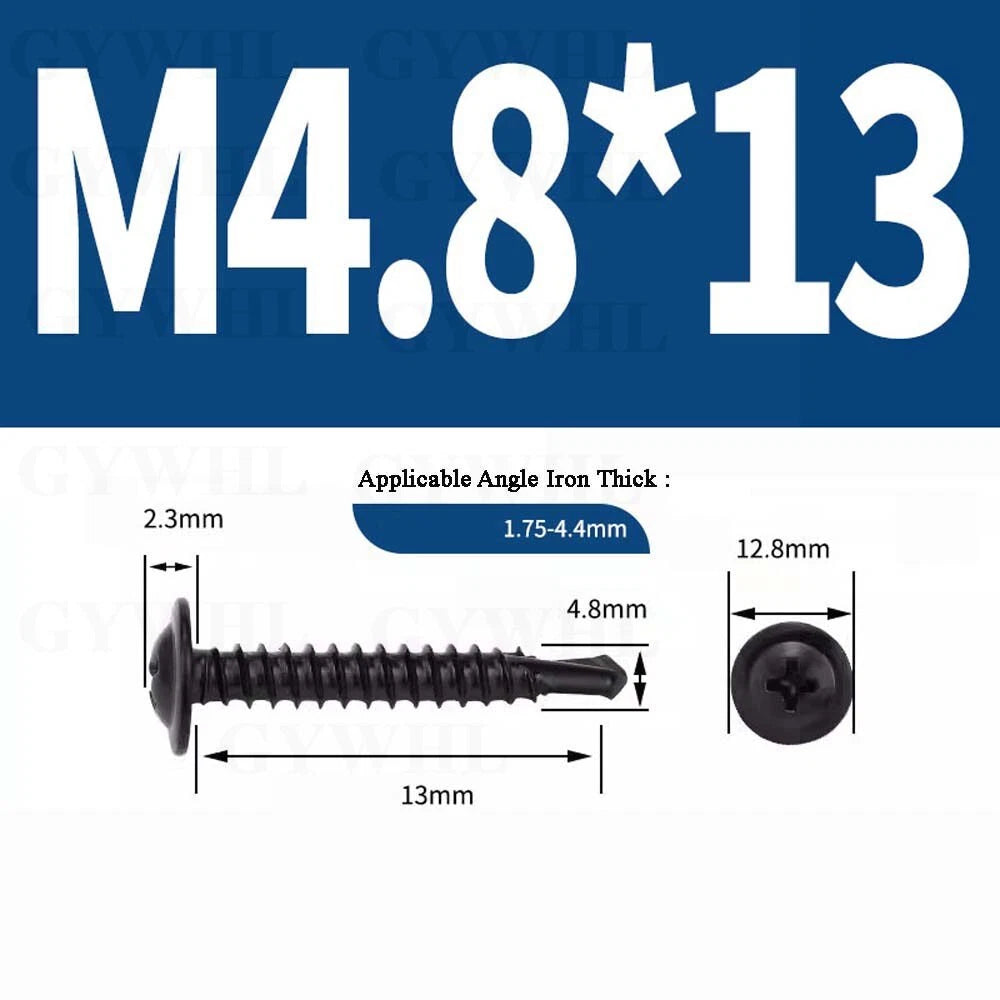 M4.2 M4.8 Self Drilling Wafer Head Screws – Steel & Stainless for Sheet Metal